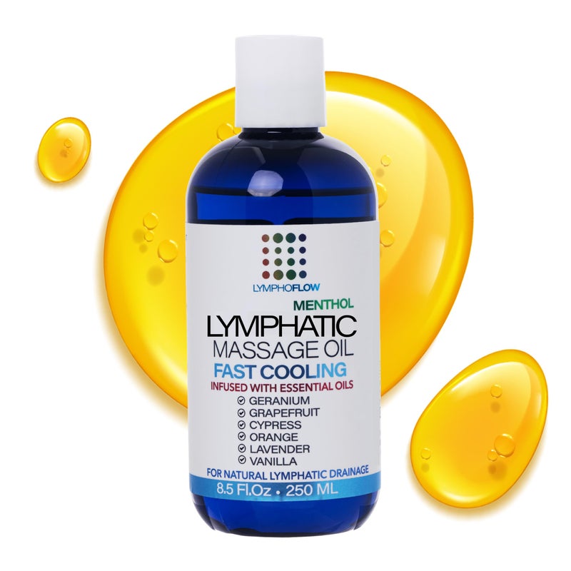 Lymphatic Drainage Massage Oil with Arnica Coconut Oil Cooling Menthol for Relief Post Surgery Recovery Lipedema Liposuction 360 Lipo BBL Tummy Tuck Fibrosis Treatment 85 Oz